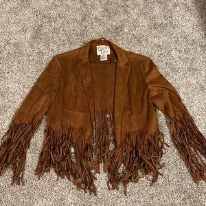 Suede Fringe Jacket